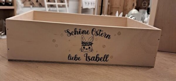 Personalisierte Osterkiste mit Namen – Perfekt für das Osternest! 🐣