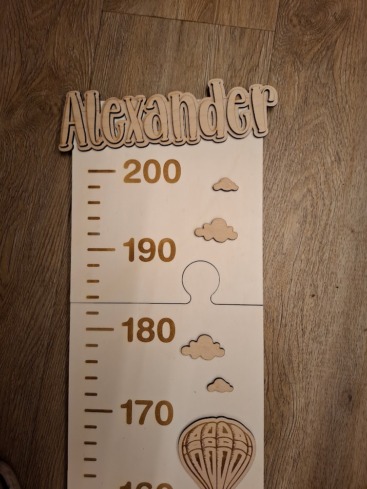 Messlatte "Eltern/Kind" personalisiert