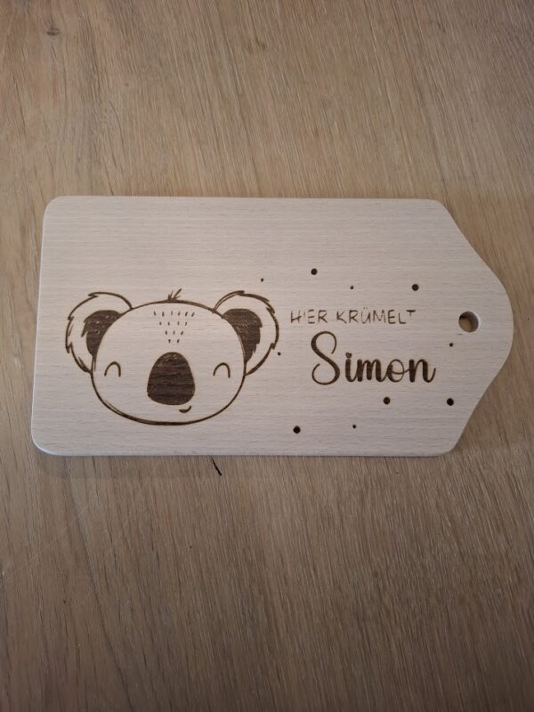 Kinderbrettchen personalisiert "Koala"