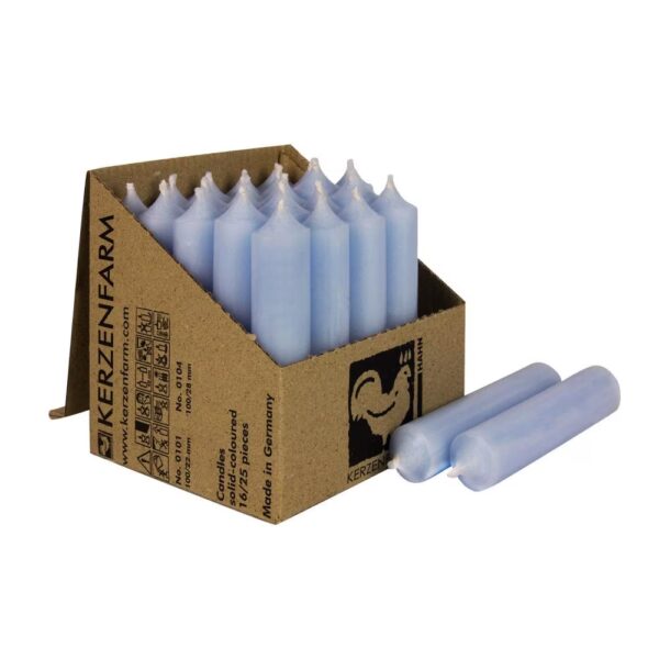 Stabkerze  10 cm PASTELLBLAU
