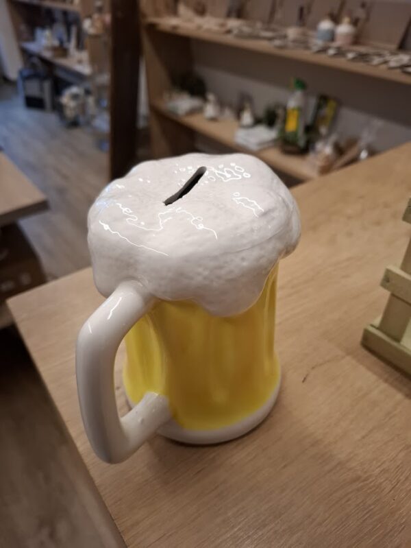 Originelle Spardose im Bierglas-Design – Bild 2
