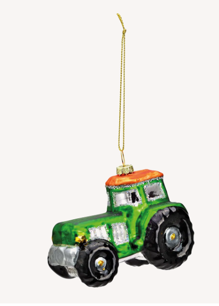 Weihnachtsbaumanhänger Traktor aus Glas, grün – 9x7x5 cm (Kopie)