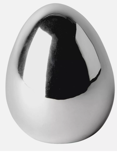 Oster Ei in stilvollem Silber Höhe 24 cm