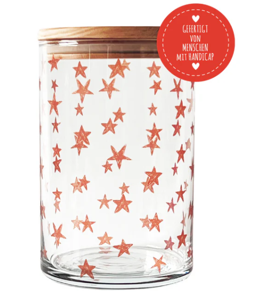 Vorratsglas Sternenzauber – Magie für dein Zuhause - gefertigt von Menschen mit Handicap!