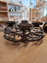 Metall Adventkranzhalter - 32 cm Durchmesser