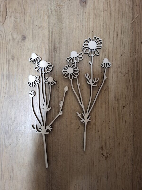 Holzblumen-Set