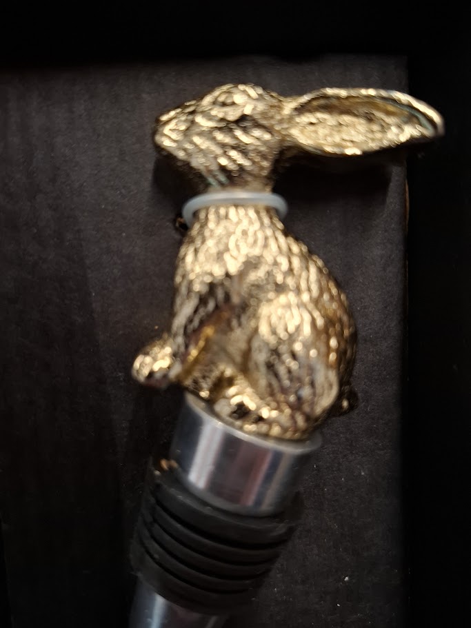 Flaschenverschluß "Goldener Hase" - stilvoller Weingenuss mit einem Hauch Eleganz – Bild 2