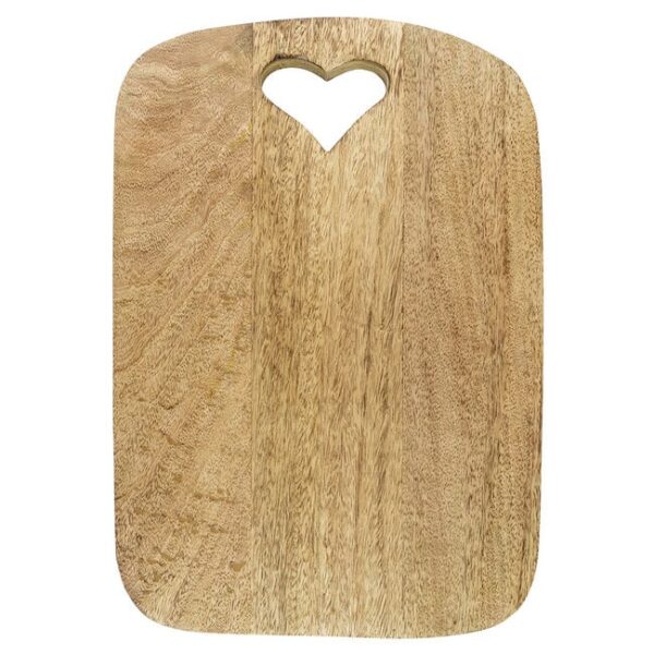 Schneidbrett Herz Mangoholz 30cm