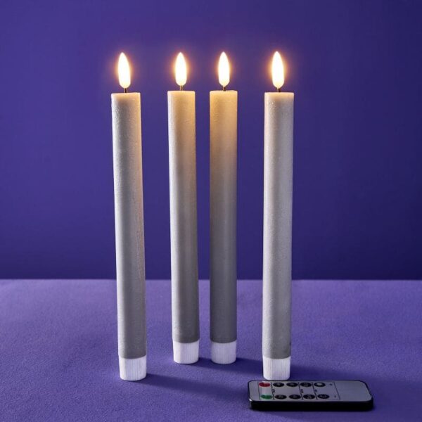 LED-Stabkerze 4er-Set mit Timerfunktion – Bild 4
