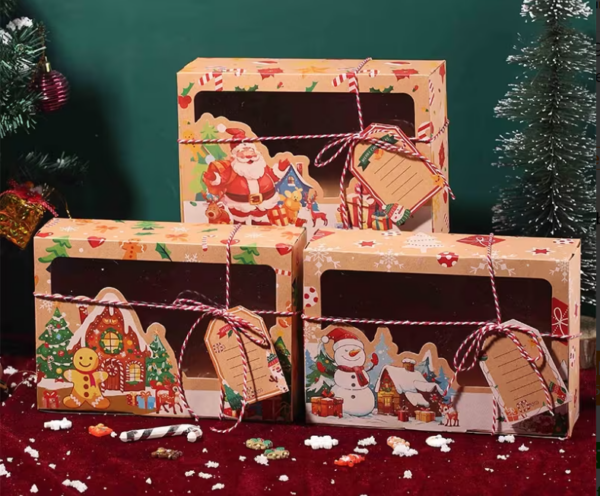 Weihnachtliche Geschenkverpackung 3er Set